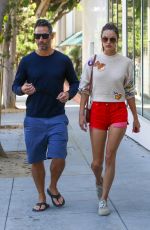 ALESSANDRA AMBROSIO and Richard Lee Out in Los Angeles 09/19/2021