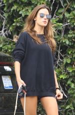 ALESSANDRA AMBROSIO Heading to Morning Workout Session in Los Angeles 09/02/2021