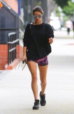 ALESSANDRA AMBROSIO Heading to Morning Workout Session in Los Angeles 09/02/2021