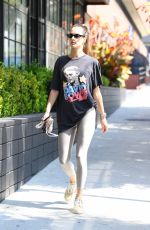 ALESSANDRA AMBROSIO Heading to Pilates Class in Santa Monica 09/21/2021