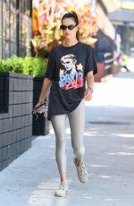 ALESSANDRA AMBROSIO Heading to Pilates Class in Santa Monica 09/21/2021
