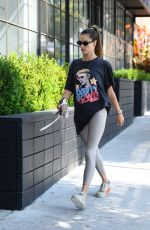 ALESSANDRA AMBROSIO Heading to Pilates Class in Santa Monica 09/21/2021
