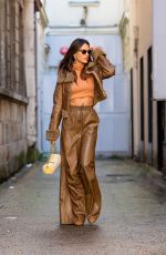 ALESSANDRA AMBROSIO Out at Paris Fashion Week 09/29/2021