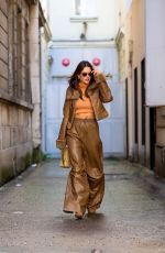 ALESSANDRA AMBROSIO Out at Paris Fashion Week 09/29/2021