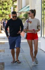 ALESSANDRA AMBROSIO Out to Lunch at Hillstone in Santa Monica 09/19/2021