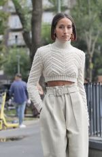 ALEXANDRA GUERAIN Arrives at Fendi Show at Milan Fashion Week 09/22/2021