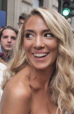 ALICE CAMPELLO Arrives at Ermanno Scervino Show at Milan Fashion Week 09/25/2021