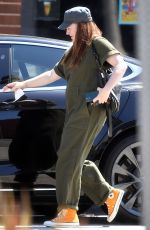 ALYSON HANNIGAN Out with Her Dog in Los Angeles 09/25/2021