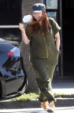 ALYSON HANNIGAN Out with Her Dog in Los Angeles 09/25/2021