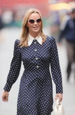 AMANDA HOLDEN Arrives at Heart Radio in London 09/10/2021