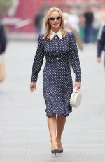 AMANDA HOLDEN Arrives at Heart Radio in London 09/10/2021