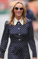 AMANDA HOLDEN Arrives at Heart Radio in London 09/10/2021