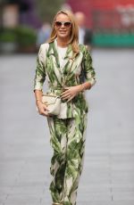 AMANDA HOLDEN Out in a Floral Jumpsuit in London 09/23/2021