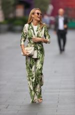 AMANDA HOLDEN Out in a Floral Jumpsuit in London 09/23/2021