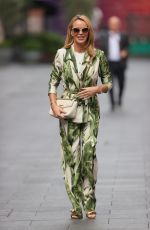 AMANDA HOLDEN Out in a Floral Jumpsuit in London 09/23/2021
