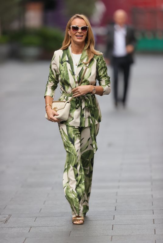 AMANDA HOLDEN Out in a Floral Jumpsuit in London 09/23/2021