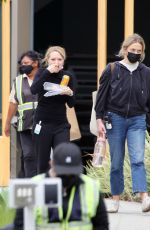 AMANDA SEYFRIED as Elizabeth Holmes on the Set of The Dropout in Los Angeles 08/31/2021