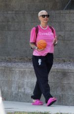 AMBER ROSE Out and About in Los Angeles 09/17/2021