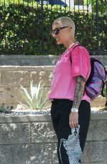 AMBER ROSE Out and About in Los Angeles 09/17/2021