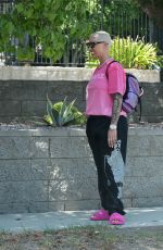 AMBER ROSE Out and About in Los Angeles 09/17/2021