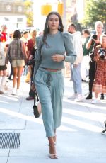 AMELIA HAMLIN Out at New York Fashion Week 09/11/2021