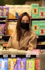 ANGELINA JOLIE Shopping at Erewhon Market in West Hollywood 09/18/2021