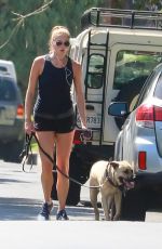ANNA OSCEOLA Out with Her Dog in Los Feliz 09/19/2021