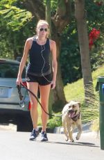 ANNA OSCEOLA Out with Her Dog in Los Feliz 09/19/2021