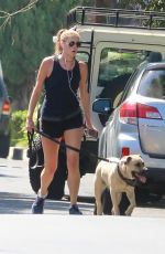 ANNA OSCEOLA Out with Her Dog in Los Feliz 09/19/2021
