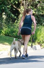 ANNA OSCEOLA Out with Her Dog in Los Feliz 09/19/2021