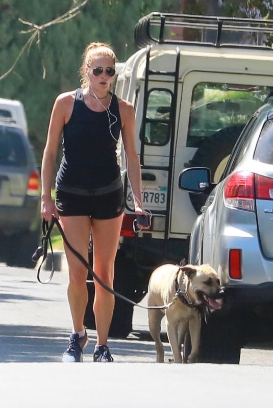 ANNA OSCEOLA Out with Her Dog in Los Feliz 09/19/2021