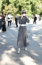 ANNA WINTOUR Arrives at Michael Kors Fashion Show at Central Park in New York 09/10/2021