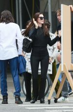 ANNE HATHAWAY and Jared Leto on the Set of WeCrashed in New York 09/08/2021