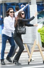 ANNE HATHAWAY and Jared Leto on the Set of WeCrashed in New York 09/08/2021