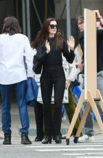 ANNE HATHAWAY and Jared Leto on the Set of WeCrashed in New York 09/08/2021