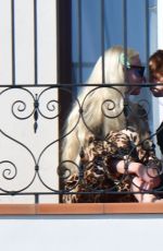 ANYA TAYLOR-JOY and Malcom McRae on Her Hotel Balcony in Venice 09/05/2021
