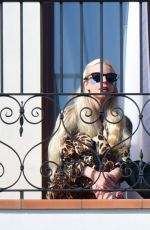 ANYA TAYLOR-JOY and Malcom McRae on Her Hotel Balcony in Venice 09/05/2021