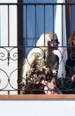 ANYA TAYLOR-JOY and Malcom McRae on Her Hotel Balcony in Venice 09/05/2021