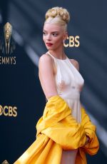 ANYA TAYLOR-JOY at 73rd Primetime Emmy Awards in Los Angeles 09/19/2021