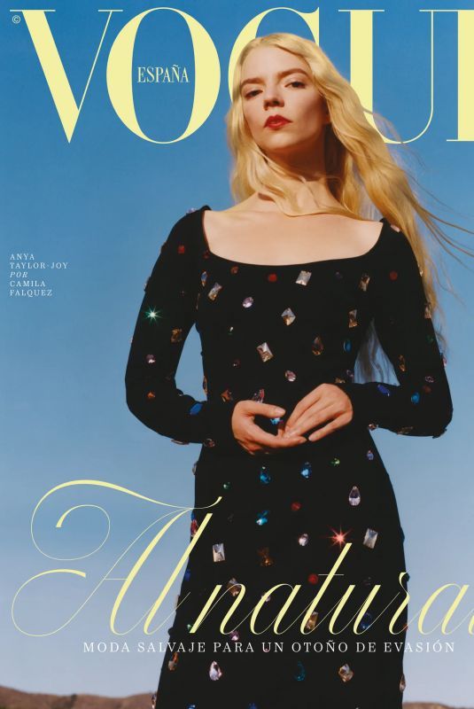 ANYA TAYLOR-JOY on the Cover of Vogue Magazine, Spain October 2021