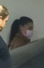 ARIANA GRANDE Leaves an Office in Los Angeles 09/18/2021