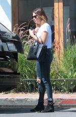ASHLEY BENSON Arrives at Boohoo on Melrose Place in West Hollywood 09/02/2021