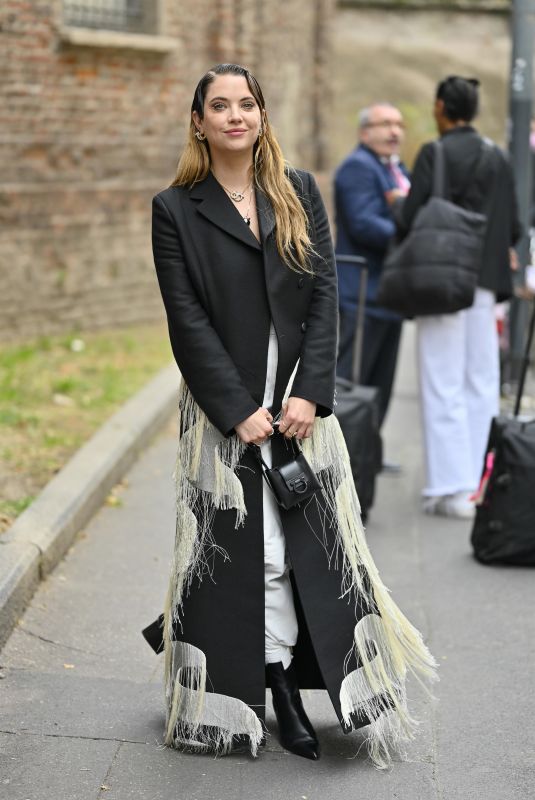 ASHLEY BENSON Out at Milan Fashion Week 09/25/2021