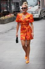 ASHLEY ROBERTS Arrives at Heart Radio in London 09/20/2021
