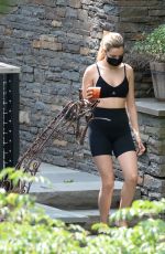BAILEE MADISON Doing Yoga at a Park in New York 08/30/2021