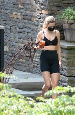BAILEE MADISON Doing Yoga at a Park in New York 08/30/2021