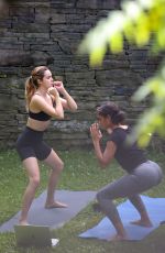 BAILEE MADISON Doing Yoga at a Park in New York 08/30/2021