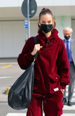 BARBARA PALVIN Arrives in Milan 09/22/2021
