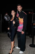 BEATRICE VALLI Arrives at Versace Fashion Show in Milan 09/24/2021