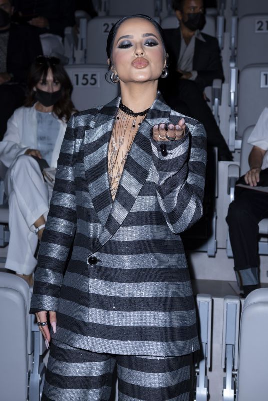 BECKY G at Emporio Armani Show at Milan Fashion Week 09/23/2021